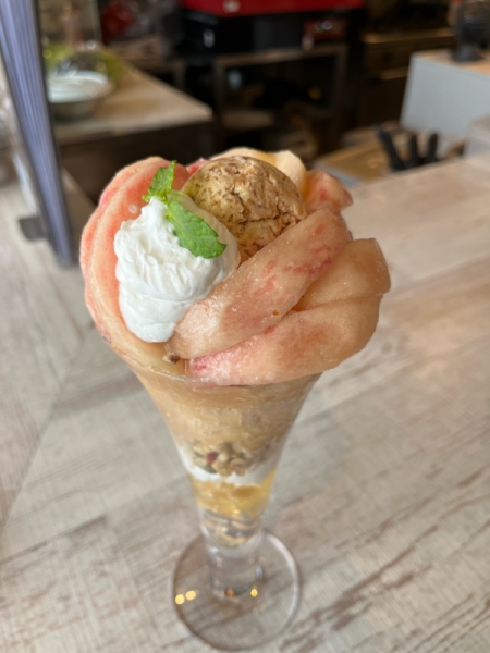 桃パフェ